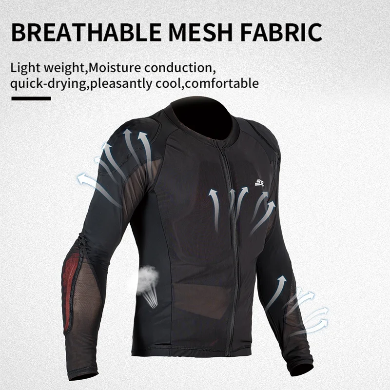 Star Field Knight Black Motorcycle Armor Jacket Close Fitting Summer Mesh Breathable Quick Drying With Riding Protective Gears