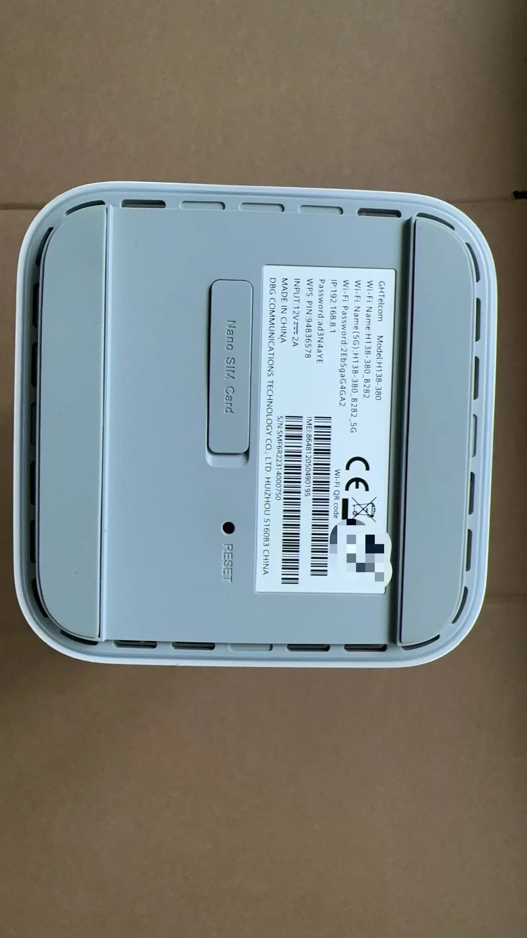 5G CPE PRO 3 H138-380 3.6Gbps 5G modem Cat19 WFi 6 5G modem Box