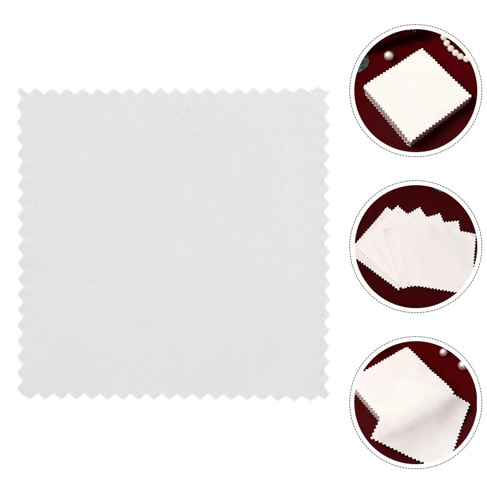 60Pcs Jewelry Cleaning Cloth Polishing Cloth For Jewelry Watch Glasses Lens Screen Square Wipe Accessories Tools