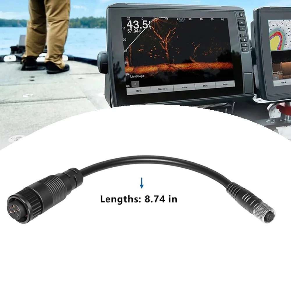 

Replacement for 1852061 MKR-US2-1 Universal Sonar 2 Adaptor Cable 6-Pin for Trolling Motors to Garmin Fishfinder 80, 90, 100,120