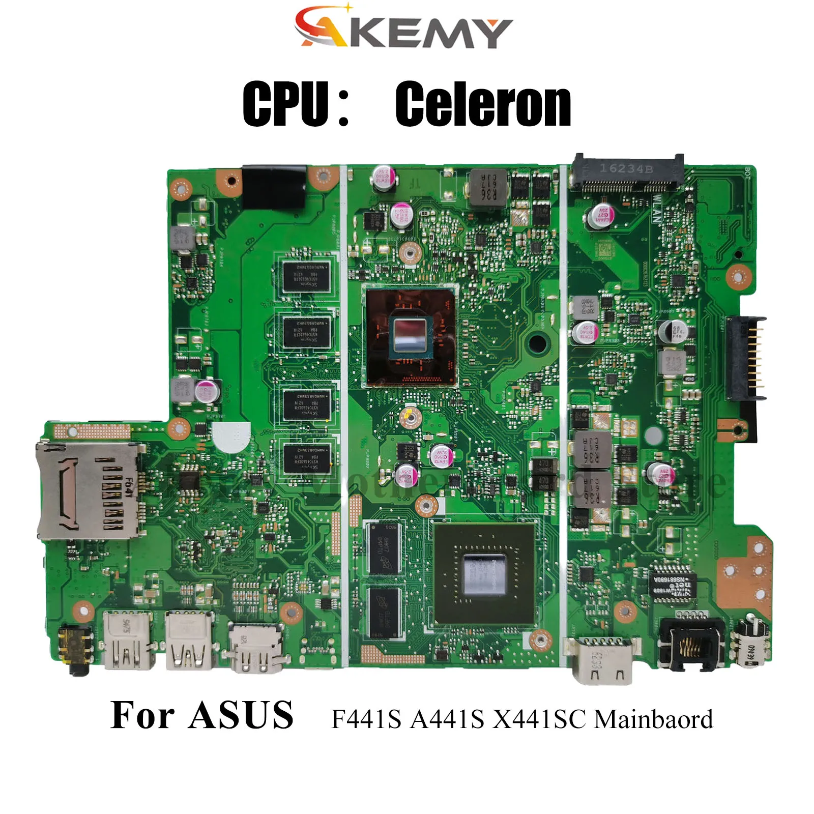 

X441SC Laptop Motherboard For ASUS VivoBook F441S X441S A441S X441SC Notebook Mainboard With Celeron CPU 100% tests OK fast ship