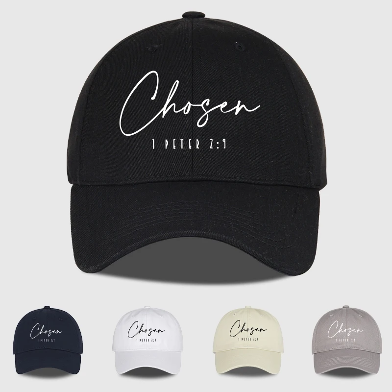 Fashion Chosen bedruckte Baseballkappe mit weichem Schirm, verstellbare Papa-Kappe mit gebogenem Schirm, perfekt zum Einkaufen, Camping und Wandern