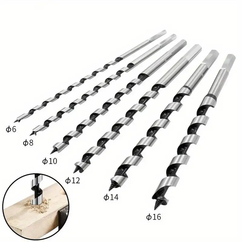 1 Stück Spiralholzbohrer 6 8 10 12 14 16mm Holzbearbeitungs-Zentrierbohrer-Set für Metall Stahl Holzbearbeitungswerkzeuge
