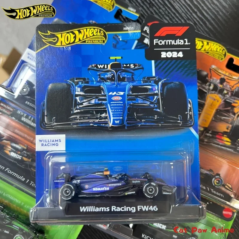 الأصلي الساخن عجلات سيارة الذهب التسمية F1 سباق نموذج VISA Sauber ويليامز أسطول HRV11 1/64 سبيكة مصغرة يموت الصب VehicleCa