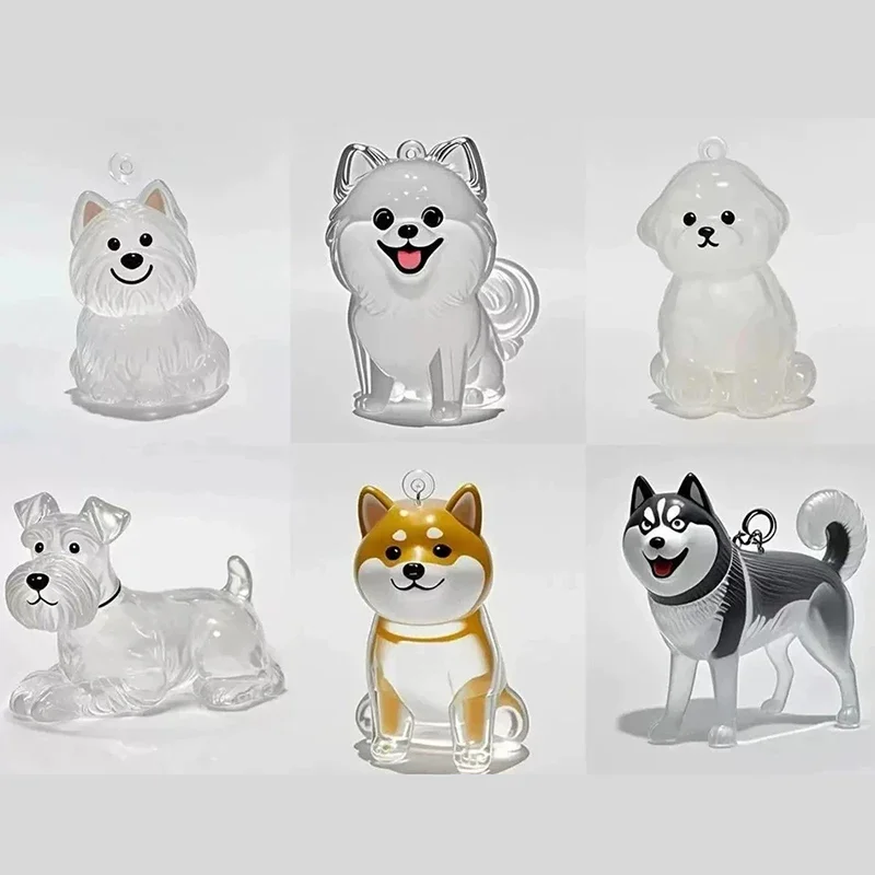 

Clear Puppy Hair Memorial Keepsake Capsule Pet's Dog Fur Container DIY Pendant Keychain Decor Pet Lovers Home Display Gifts