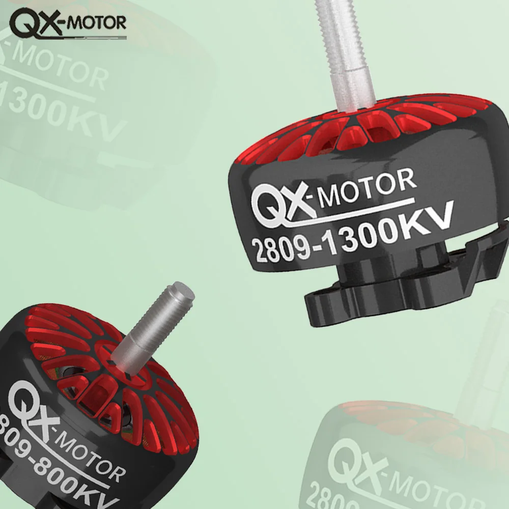 

QX-MOTOR 2809 бесщеточный двигатель 800kv 1300KV 3-6S для квадрокоптера, гоночного дрона с фиксированными крыльями