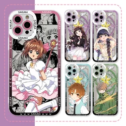 KINOMOTO SAKURA Phone Case for Samsung Galaxy S25 S24 S23 S22 S21 Ultra Plus 5G S20 FE Note 20 10 Clear TPU Soft Capa Cover