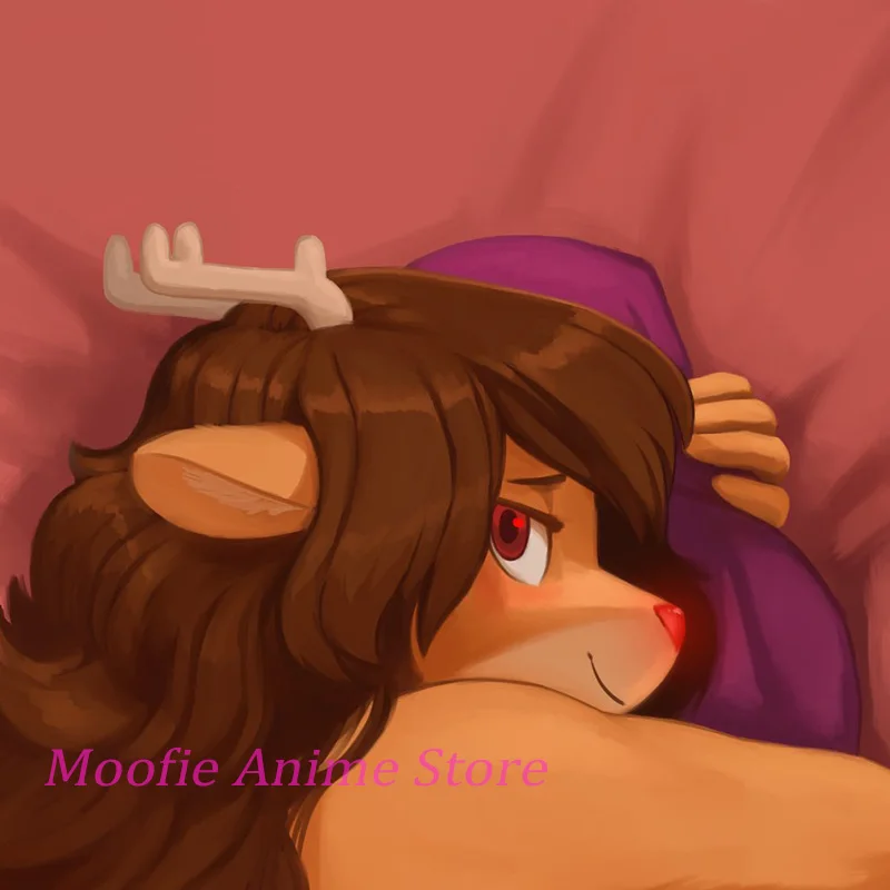 Anime Life-Size Pillowcase Rue (the-minuscule-task) Deer Dakimakura Double-Sided Print 2WAY Body Pillow Cover