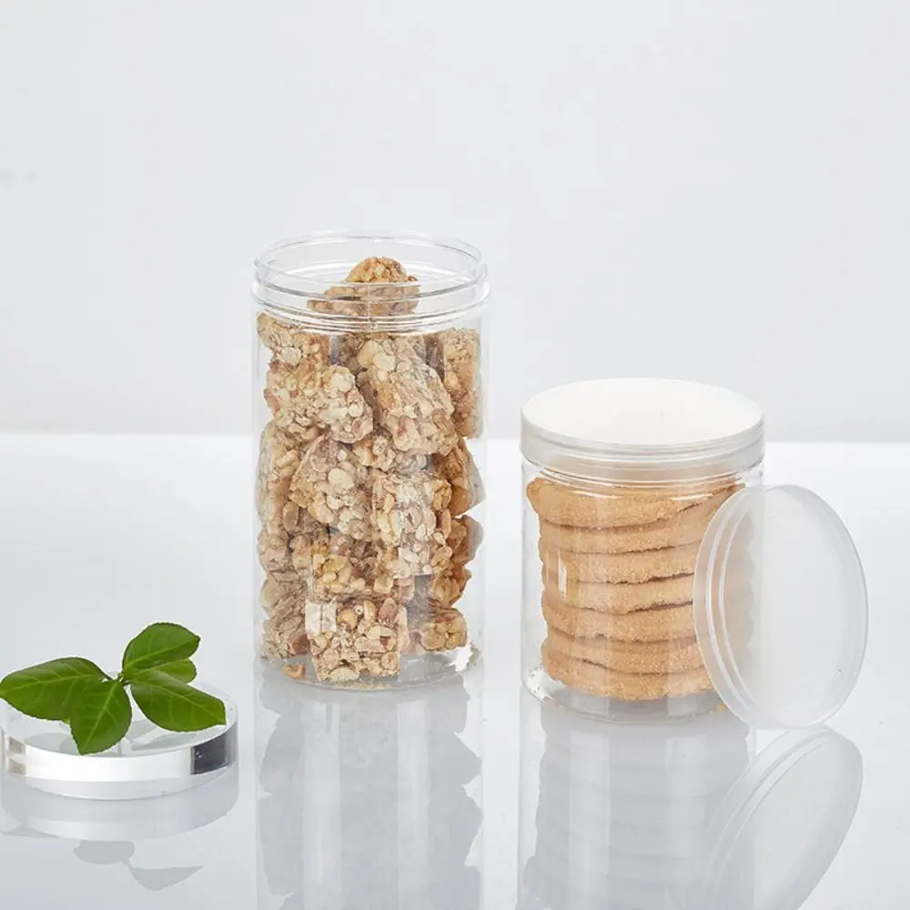 1Pc Food Sealed Glass Tank Food Container Cookie Jar Kitchen Miscellaneous Grain Transparent Organizer