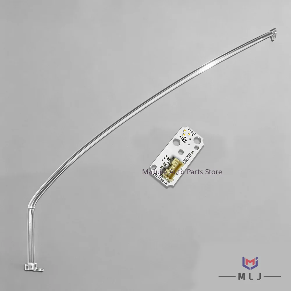For Audi A3 2017-2020 Yellow LED Angel Eye DRL Chip Acrylic Light Guide Strip Headlight Daytime Running Light Car Accessories - view 5
