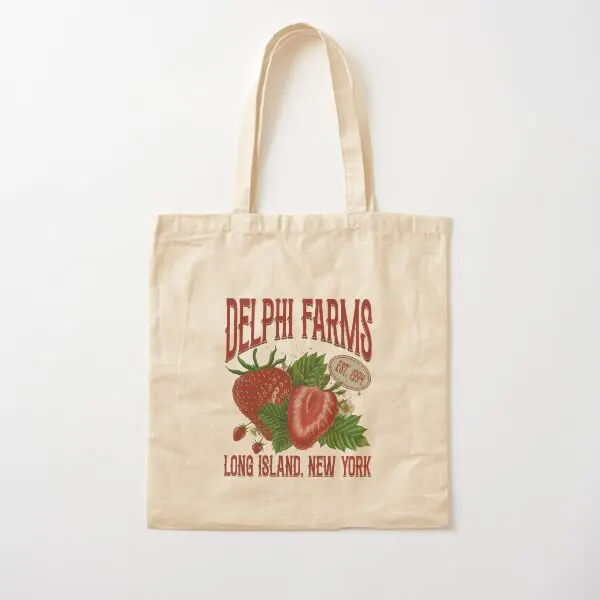 Percy Jackson Delphi Farms Vintage Cotto  Canvas Bag Foldable Ladies Fabric Printed Unisex Women Shopper Handbag Designer Casual