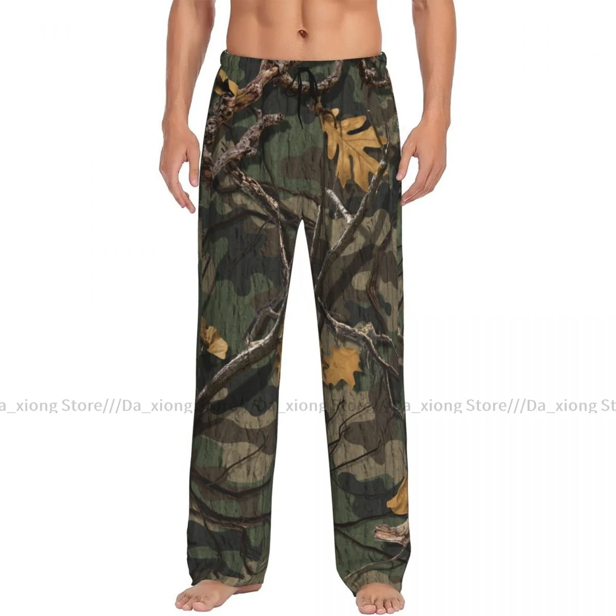 Men Sleep Bottoms Male Lounge Trousers Men's Camouflage Leave Pajama Pants