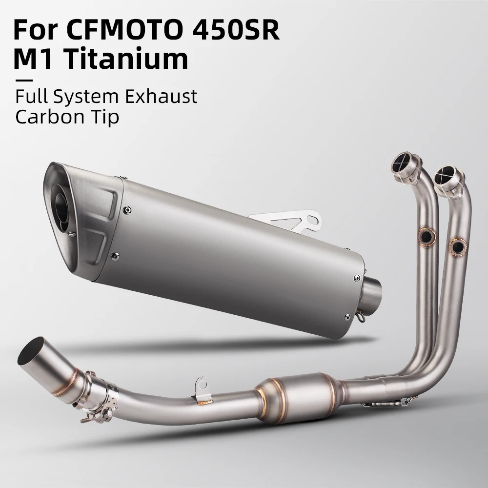

High Performance Complete Motorcycle Exhaust System, 51MM Front Tube Connector for CFMOTO cf450sr 450SR