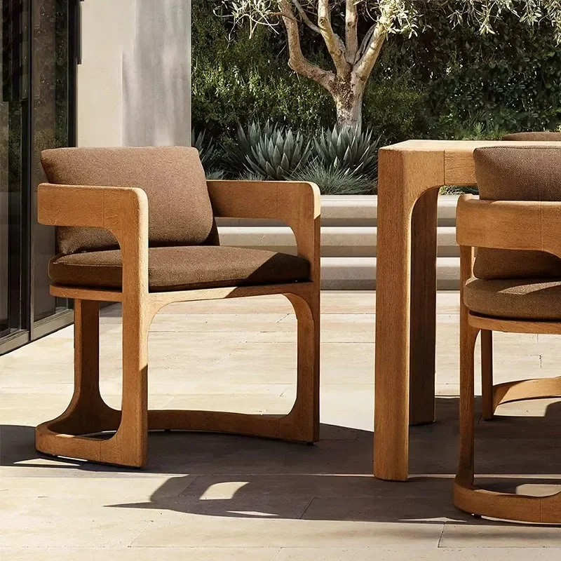 Leisure balcony dining table and chairs villa waterproof and sunscreen outdoor furniture starting from two pieces