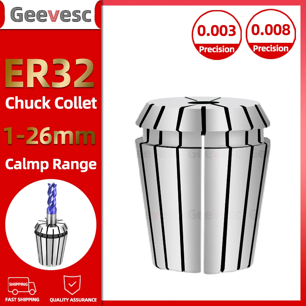 ER32 Spring Collet 1-20mm UP AA ER Collet Chuck Tool Holder ER32 Nut Collet High Precision ER32 Collet Chuck 21/22/23/24/25/26mm