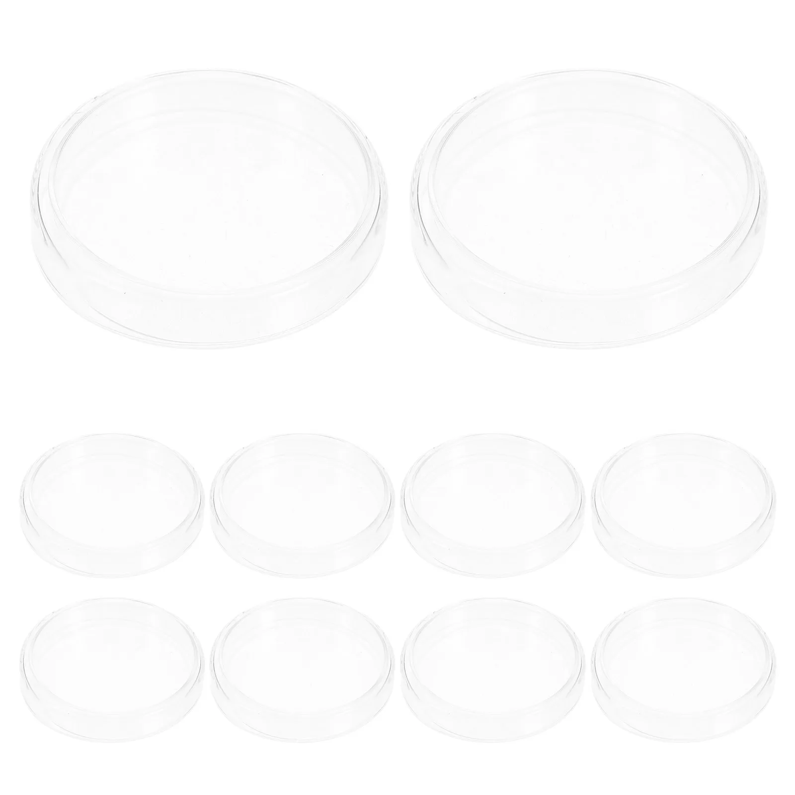 

10Pcs Borosilicate Glass Petri Dishes Reusable 90mm Plates High Clarity Scientific Experiment Equipment
