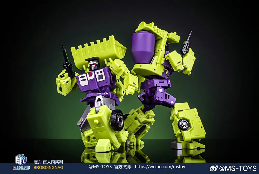 [In stock] Magic Square MS-37A MS-38A 10cm MS37A MS38A Shovel Roller Devastator Transformation Robot Action Figure Toy