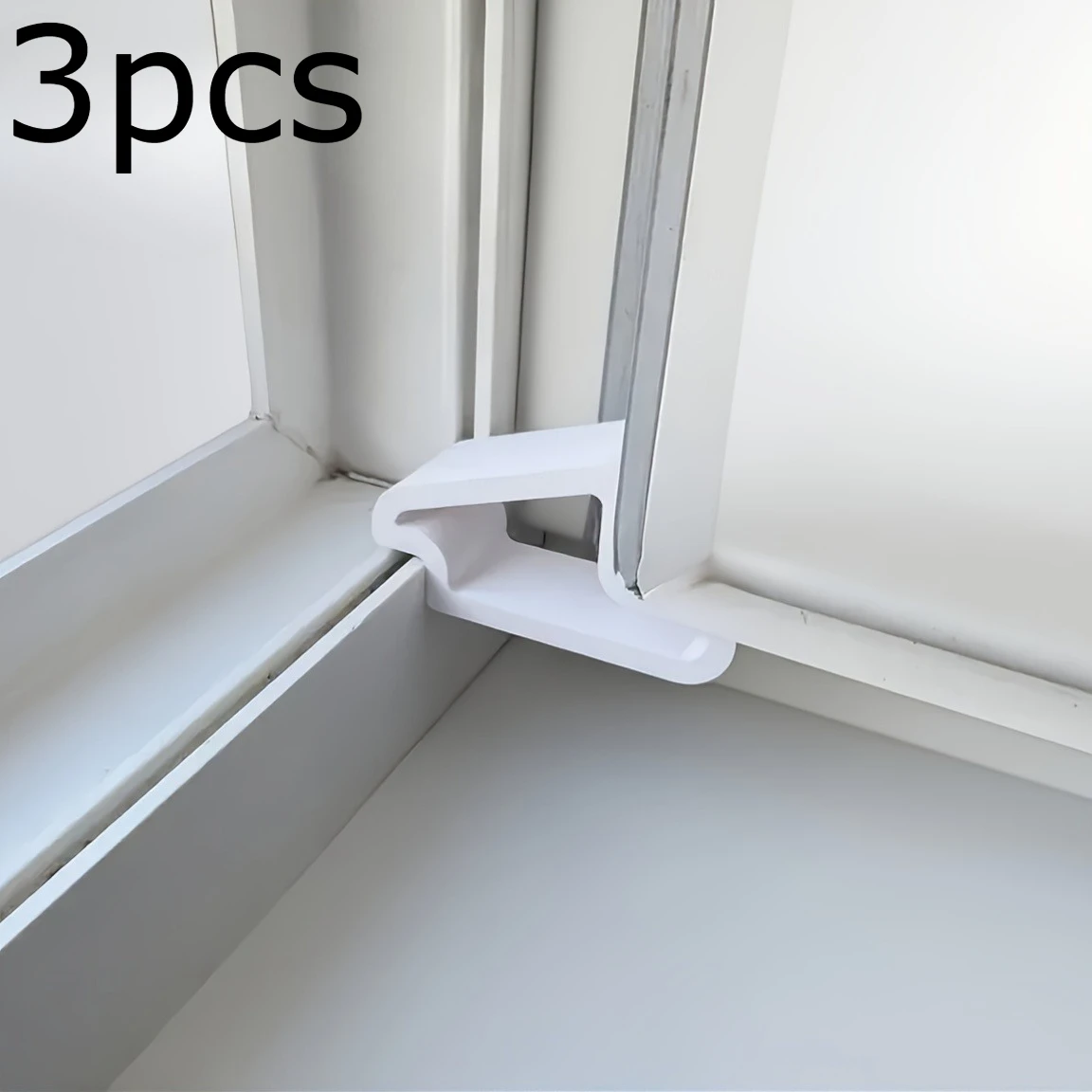 1/2/3 Stück Fensterstopper – langlebiger Kunststoff-Türstopper mit einfach zu installierendem Design, verhindert ein Verrutschen, sicherer Halt für Zuhause und Büro