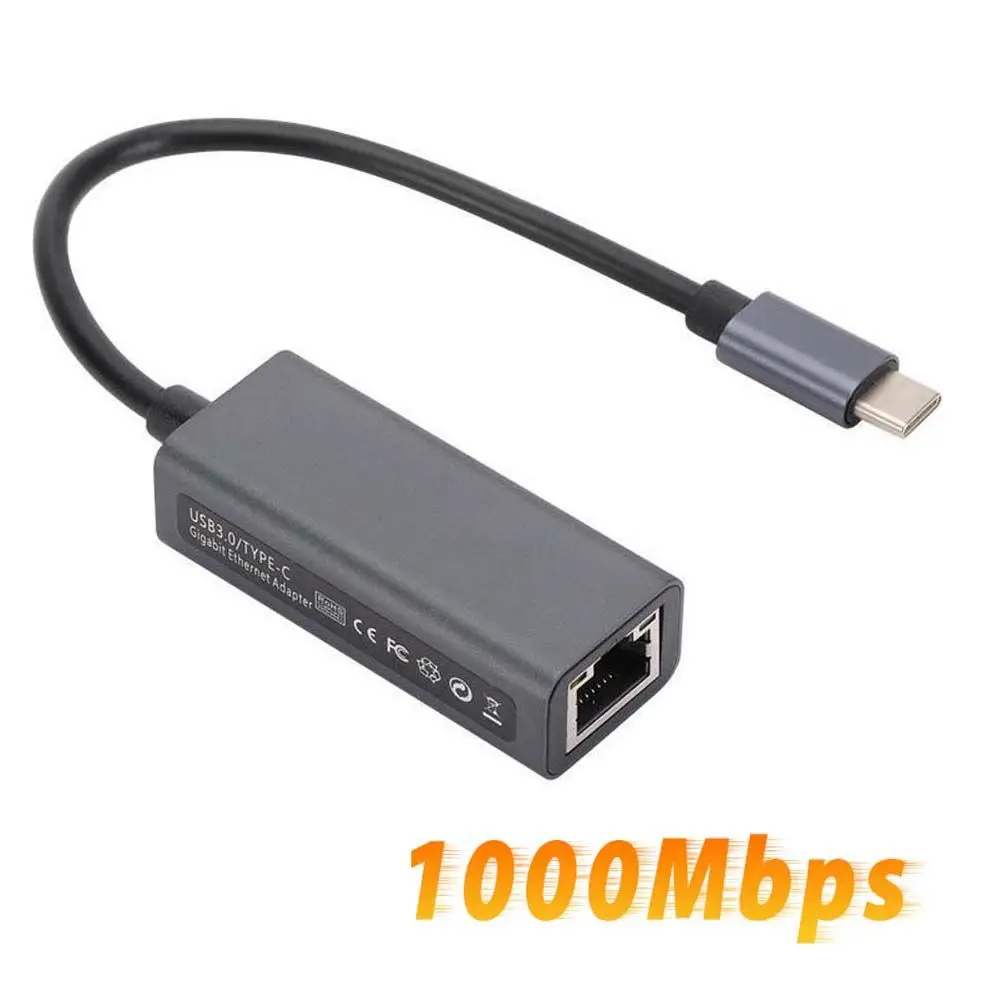 

3.1 RJ45 Gigabit Type C Адаптер типа C HUB Type C к Ethernet-адаптеру Rj45 Сетевой адаптер Сетевая карта Компьютерные аксессуары
