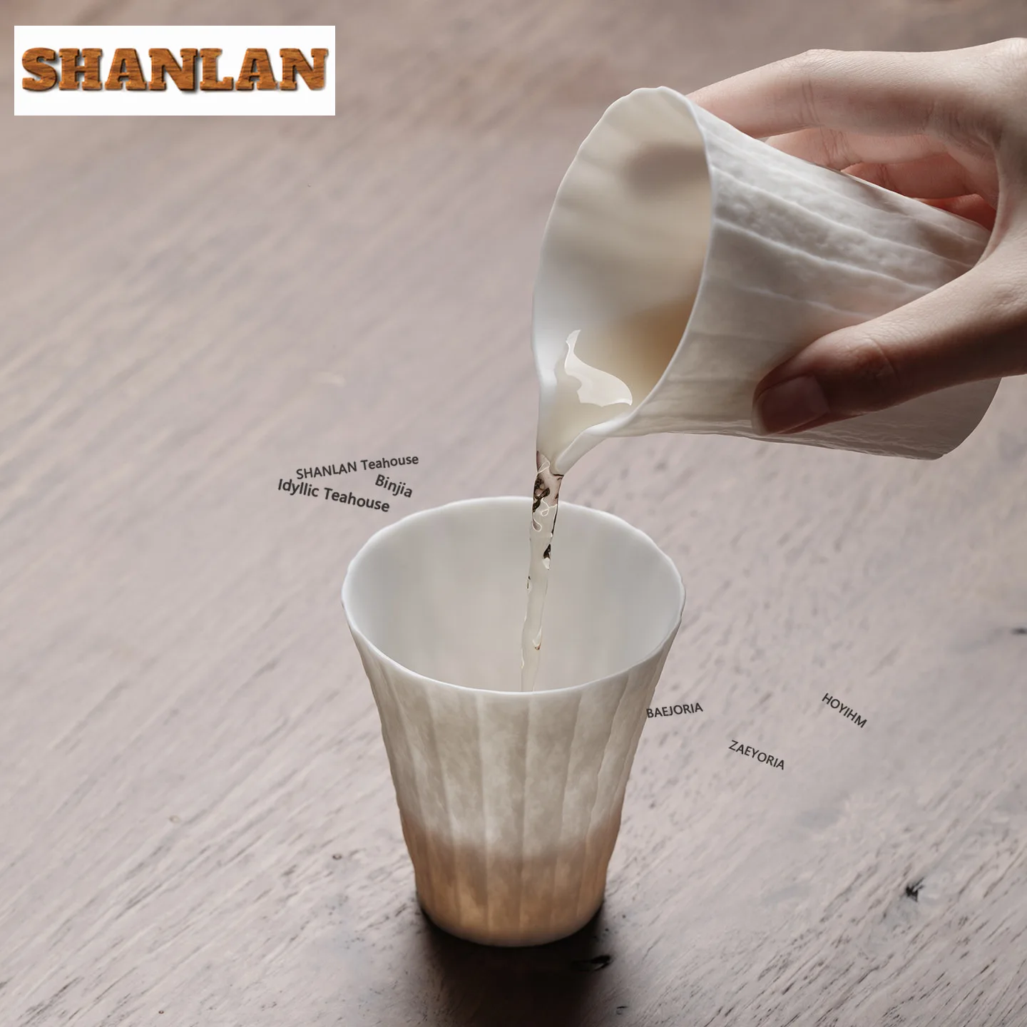 HOYIHM 190ml Sheep Fat Jade Porcelain Teacup Traditional Tea Bowl Tea Pair Tea-tasting Fragrance Cup Chazhan Master Cups For Tea - view 2