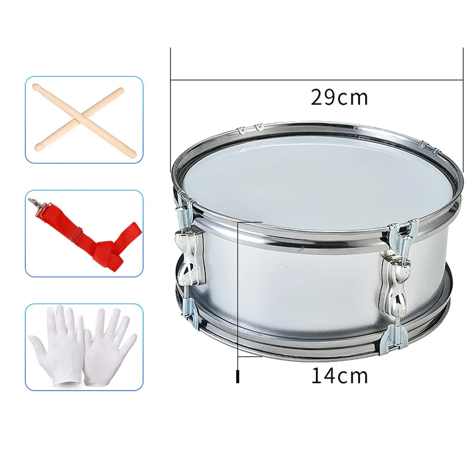 11inch nástraha buben lehoučké s paličky odborný hudební instruments