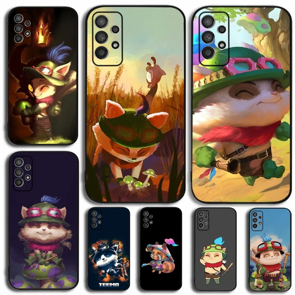 L-League of Legends Teemo Phone Case For Samsung Galaxy A13,A21s,A22,A31,A32,A52,A53,A71,A80,A91 Soft Black Cover