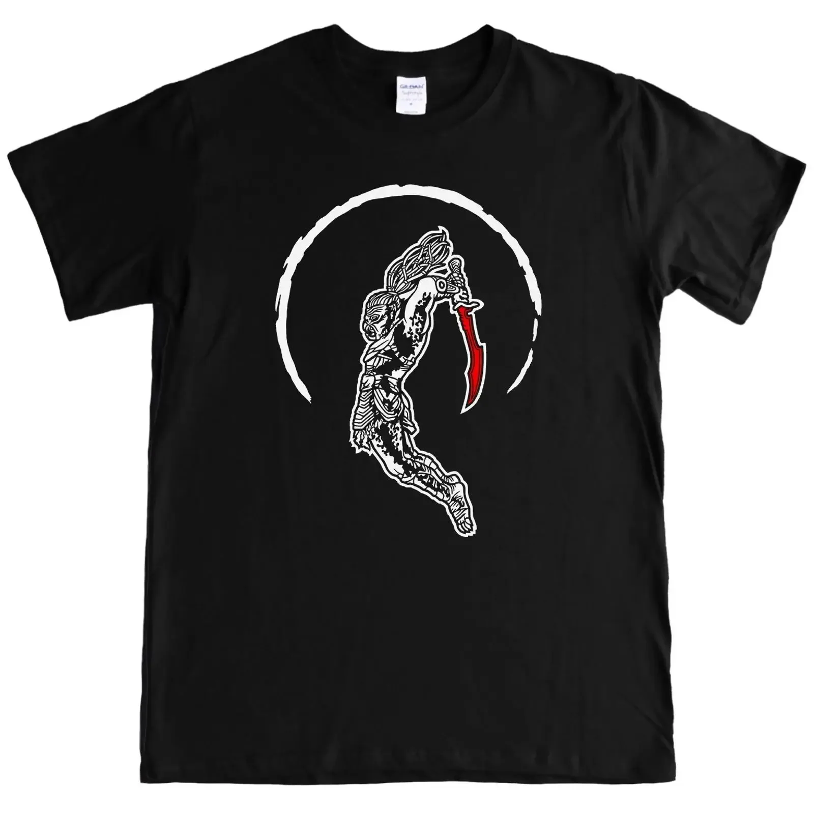 Camiseta PREDATOR BADLANDS, diseño de la película Dek Sword First Hunt, color negro, tallas S a 5XL, estilo vintage, lavado, ropa de diseñador, cómoda, ligeramente desgastada