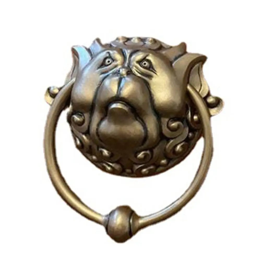 

Durable Vintage Mouth Gate Handle Vivid Dragon Door Handle Wall Hanging Resin Door Knocker Classics Gate Knocker