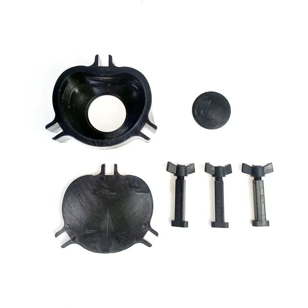 Dentistry Lab Denture Flask Kit - 2Set Microwave Dental Cooking Box | Black Plastic Press Compress Compressor Tool