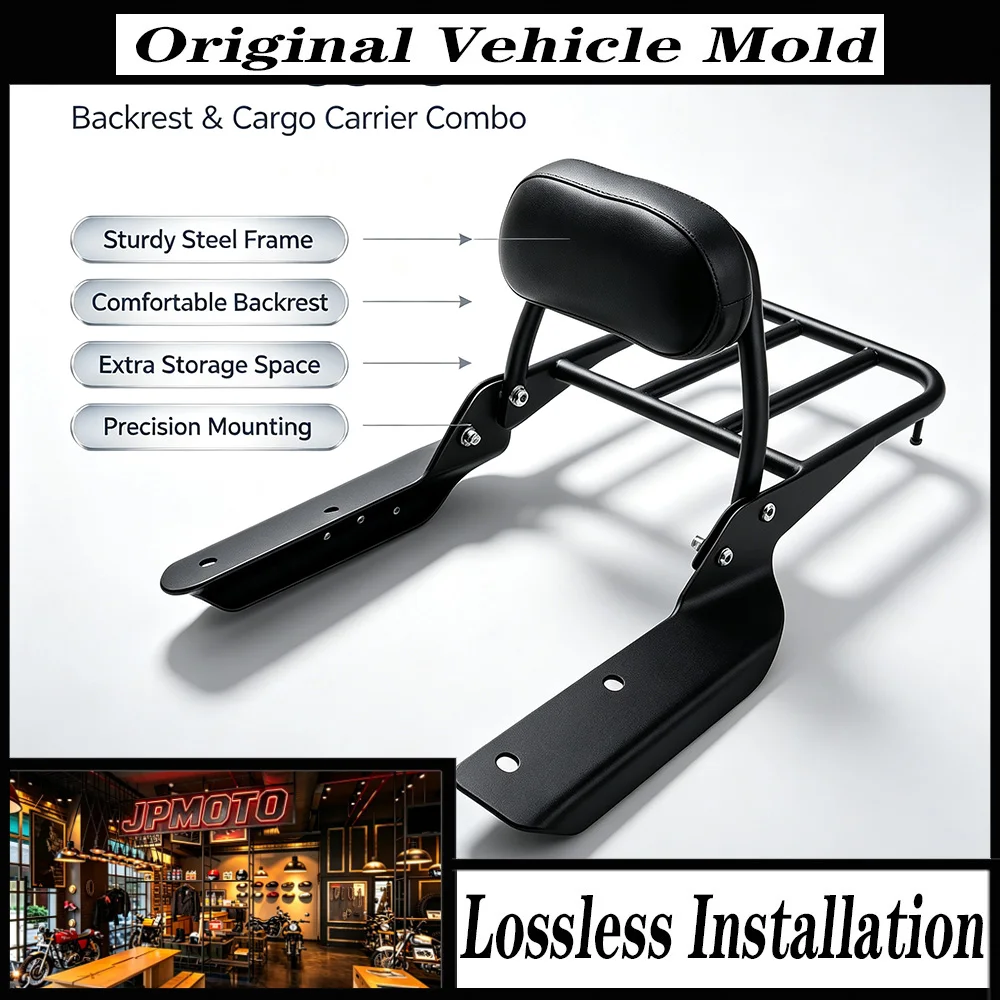 For HONDA CTX700D CTX700N CTX700ND 2014-2020 Motorcycle Rear Rack Carrier Backrest W/ Brackets Supports Sissy Bar  Luggage Rack