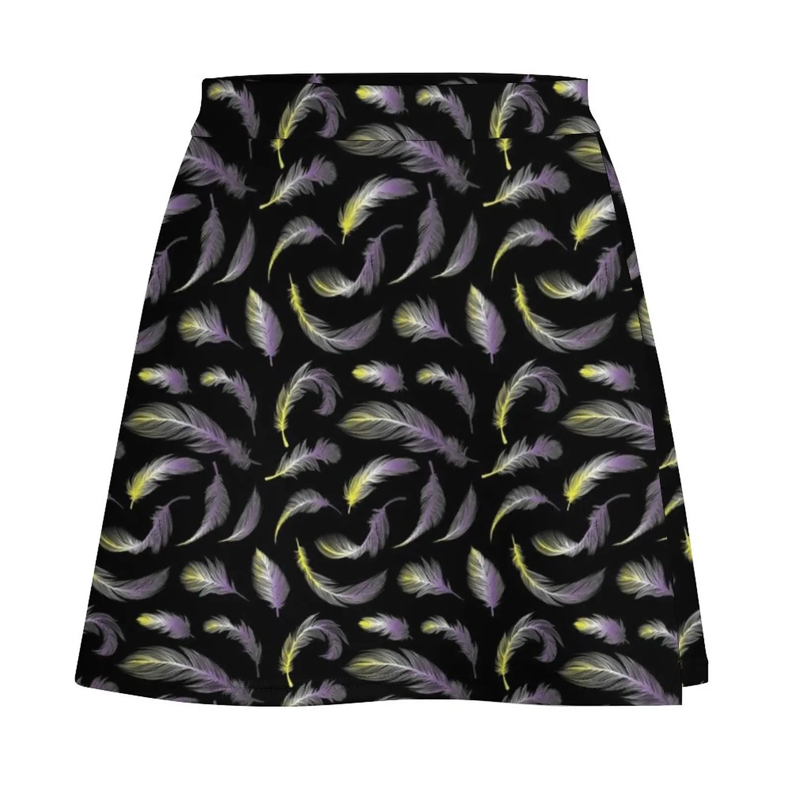 Non Binary pride Feathers Mini Skirt dresses summer woman 2026 Skirt shorts japanese kawaii clothes Sexy mini skirt Mini