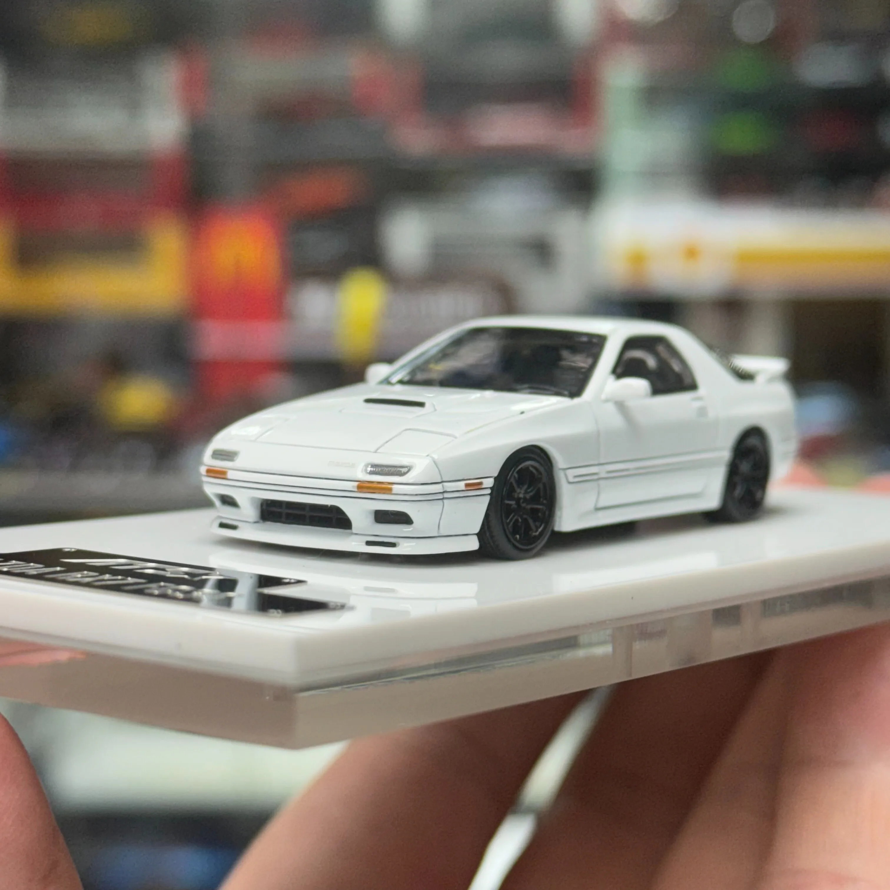 ATS Mazda RX7 FC3S Alloy Pop-up Headlights 1:64 Hi Detail Hi Precision Simulatio Diecast Alloy Collectibl Car Model Perfect Gift