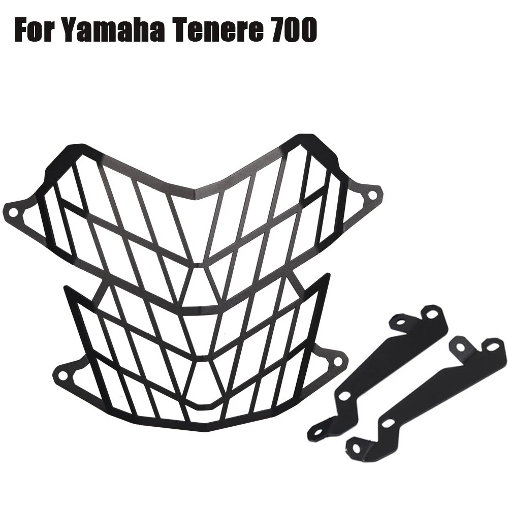 ​For YAMAHA Tenere700 Motorcycle Headlight Head Light Guard Protector Cover Protection Grill TENERE 700 XT700Z 2019-2024