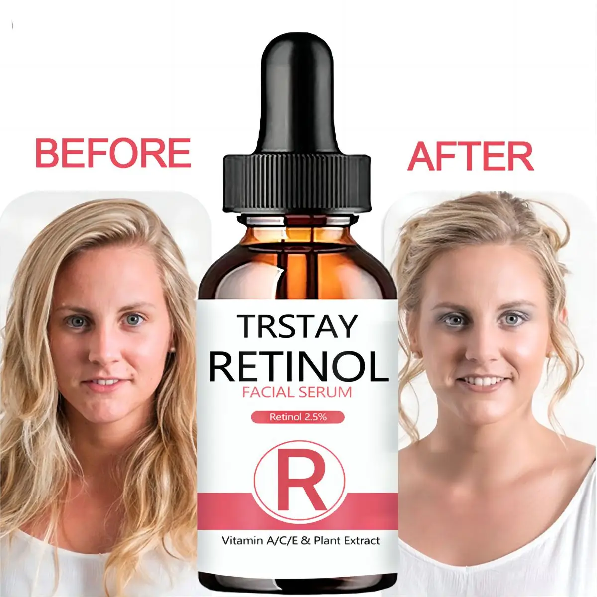 Retinol Face Serum 2.5% With Hyaluronic Acid Anti Wrinkle Whitening Moisturizing Brightening Retinol Essence Skin Care