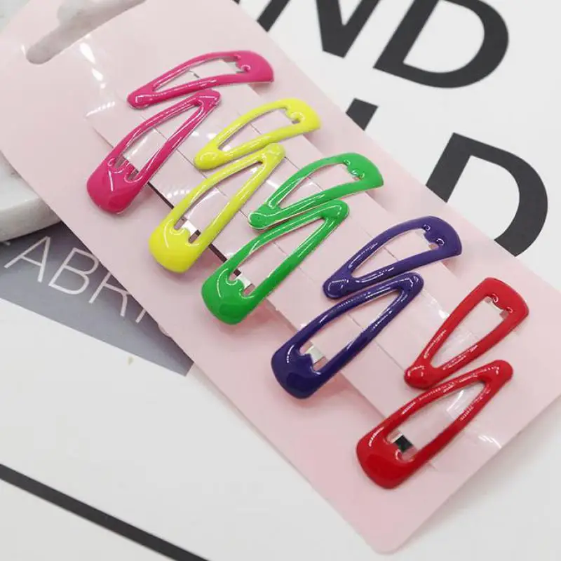 10PCS Hair Clips Girls Hair Accessories Colorful Hair Pins Rainbow Color Hair Wear Kids Headdress Toddler Headwear New