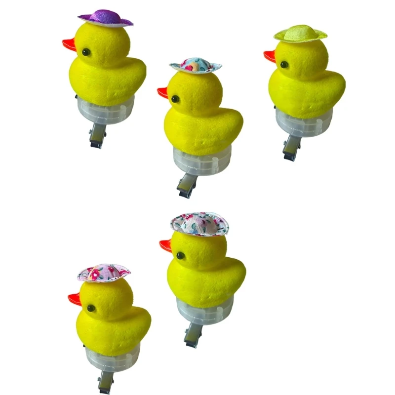 

5PCS LED Flashing Duck Hair Clip Easy Wear Barrette Night Party Hair Ornament 15UB