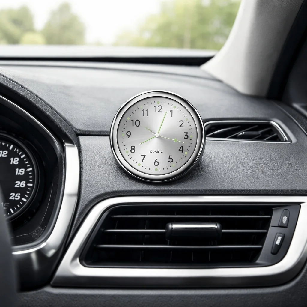 New Mini Car Clock Universal Car Dash Clock Luminous Internal Stick-On Digital Watch Mechanics Quartz Clock Car Accessories