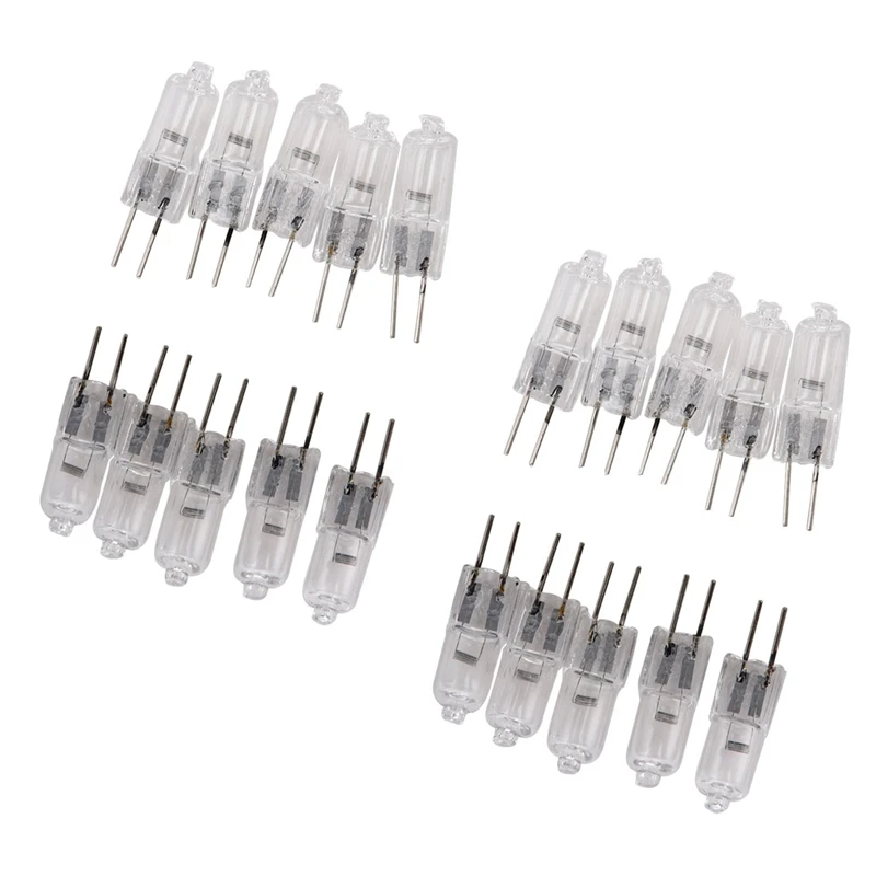 20 Pcs, G4 Halogen Lamp 12V 35W Pin Lamp Warm White