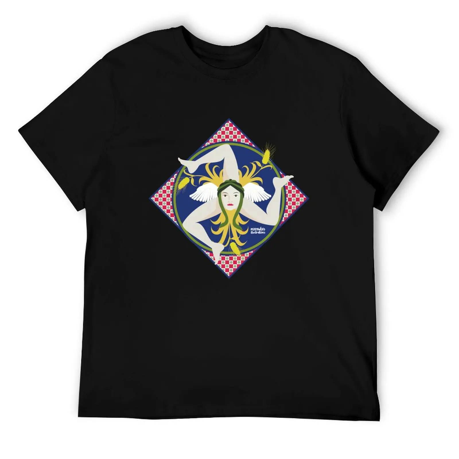 

Trinacria T-Shirt essential t shirt man t shirts for men casual cotton tshirt 100% T-Shirt