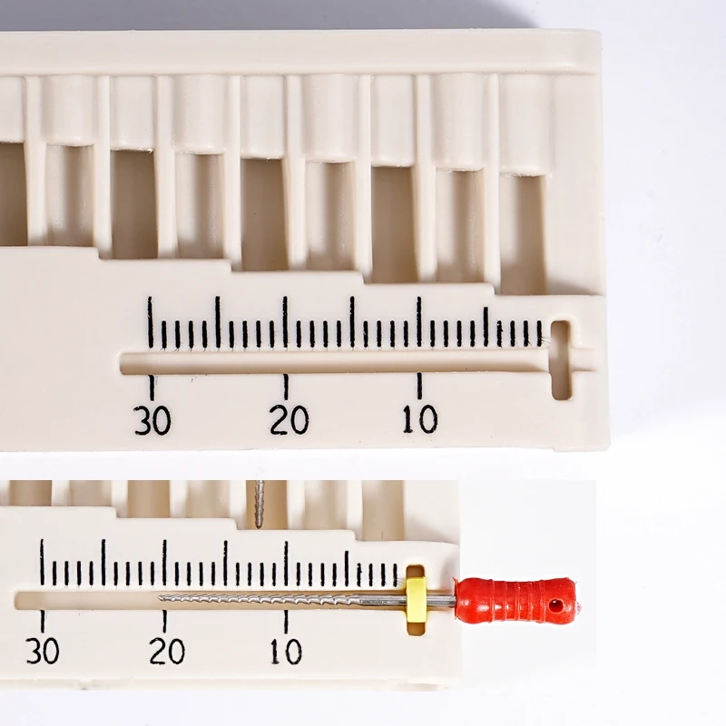 1pc Dental Endo Measuring Ruler Autoclavable Plastic Endodontic Block Files Dentist Instrument