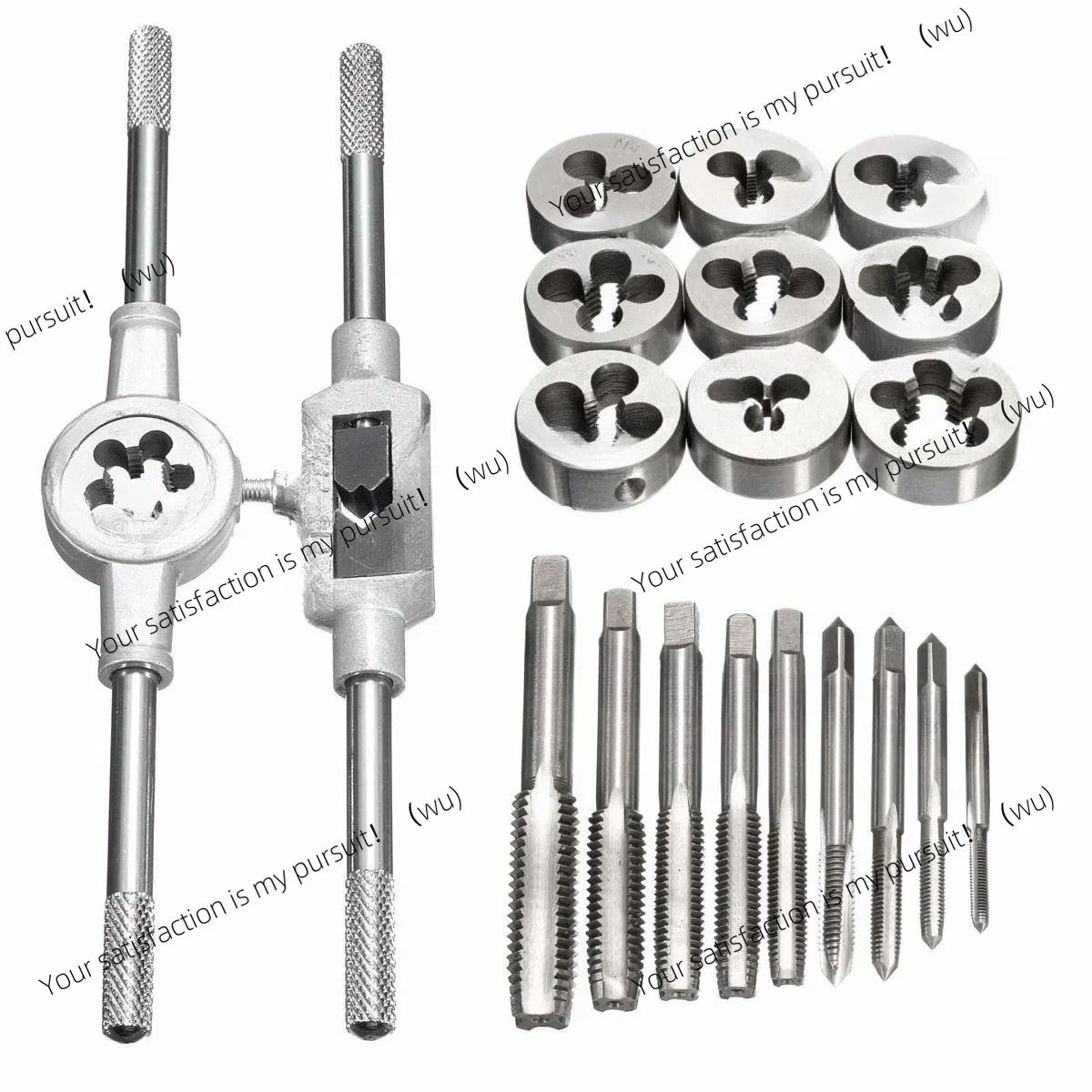 for 8/12/20Pcs Metric Tap and Die Set M3-M12 – Straight & Taper Reamer Tools, Screw Thread Cutting Kit, Durable and Precise