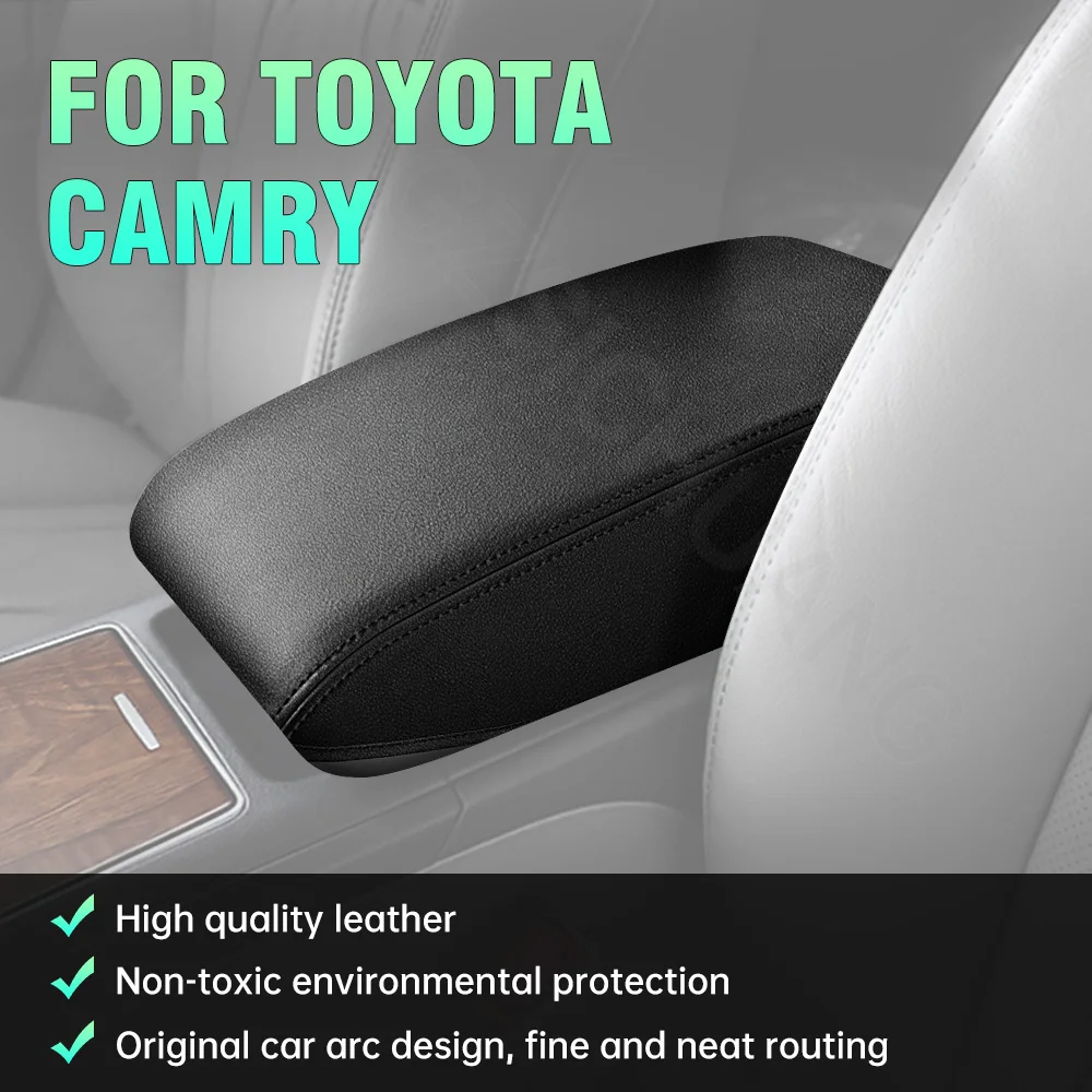 

For Toyota Camry 2011 2010 2009 2008-2006 LHD Car Center Console Armrest Cover Leather Armrest Box Cover Interior Accessories