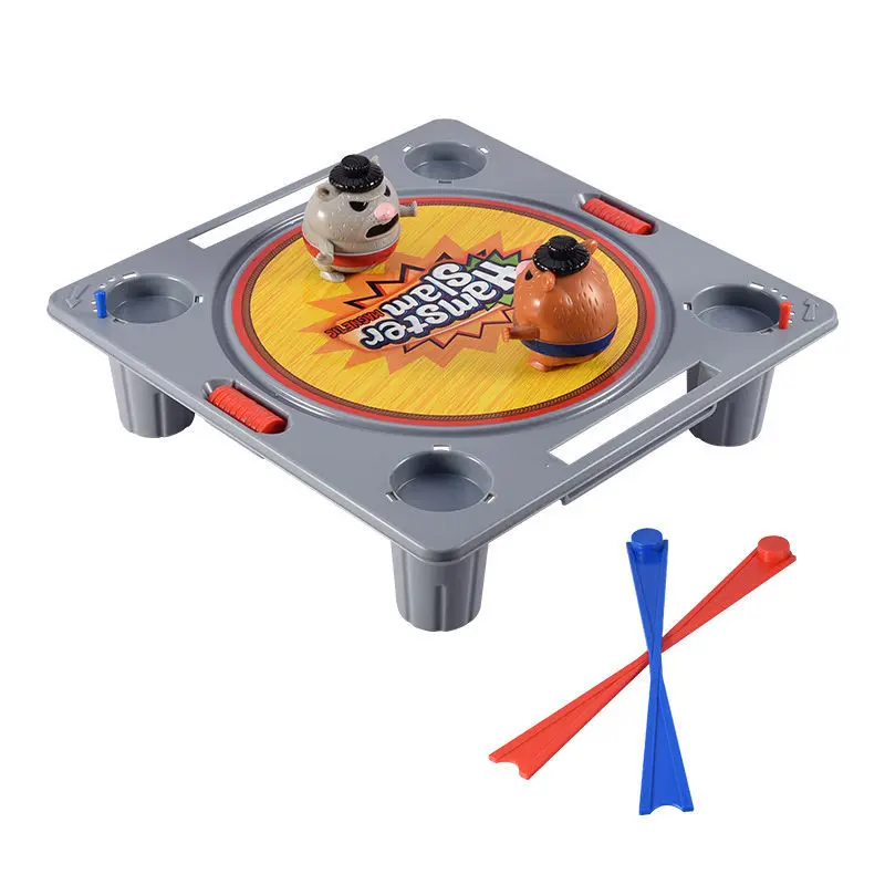 Novo divertido jogo de mesa de luta de hamster criativo pai-filho competição de luta interativa contra brinquedos educativos