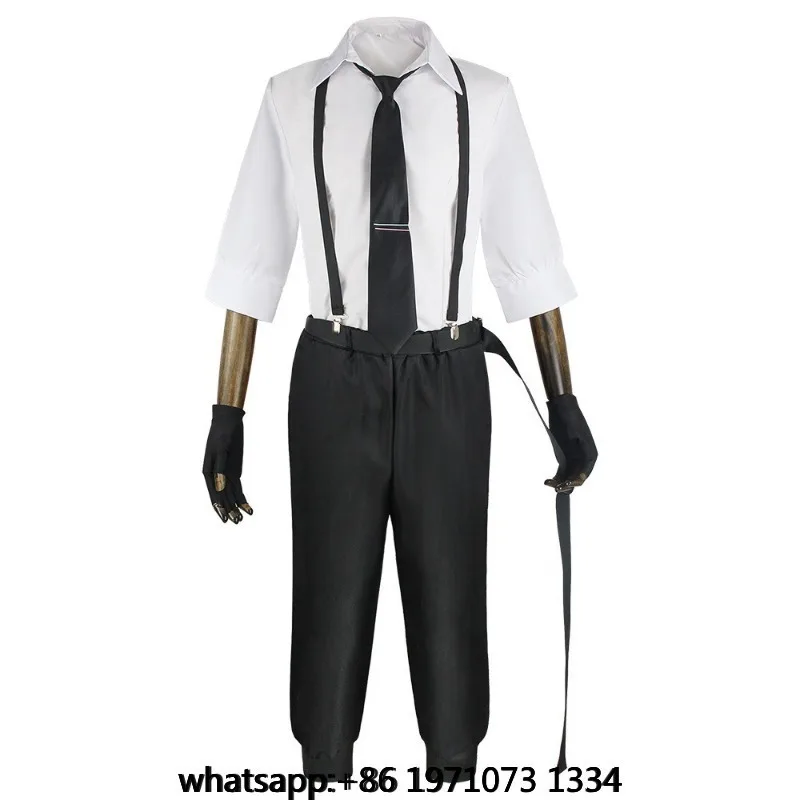 Nakajima Atsushi Cosplay Costume Shirt Pants Wig Nakajima Atsushi Full Set With Outfits Wig For Comic Con