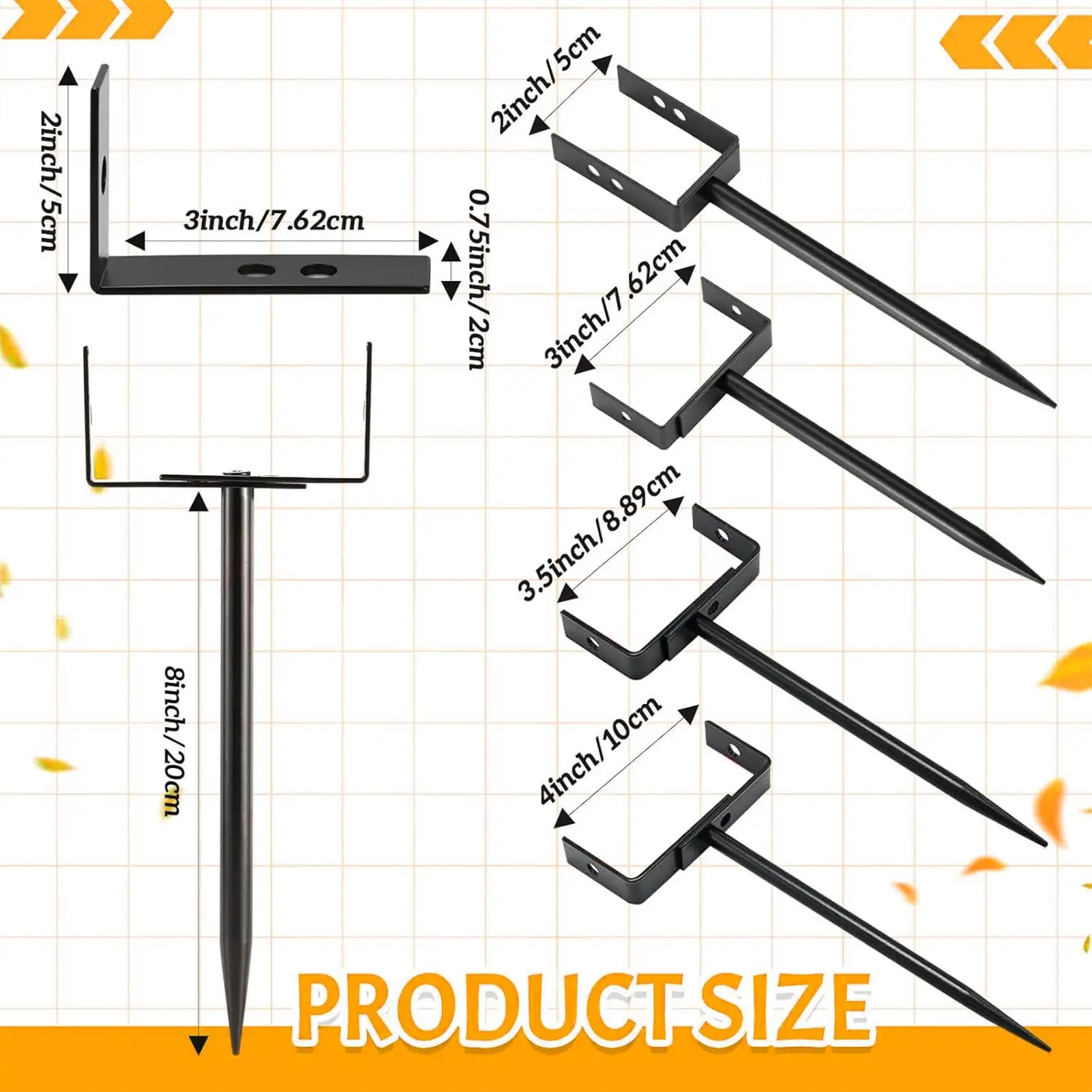 側溝縦樋ブラケット 2 個縦樋ステーク調整可能な防錆スタンド庭排水デッキ洪水防止パティオ用