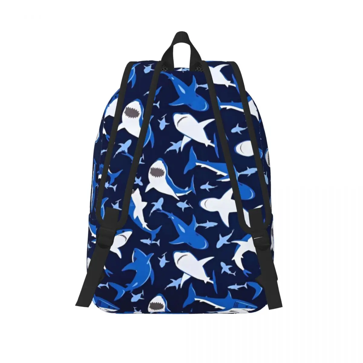 Shark Casual Backpack Outdoor Student Business Starry Whale Sharks Daypack for Men Women Laptop Computer Canvas Bags