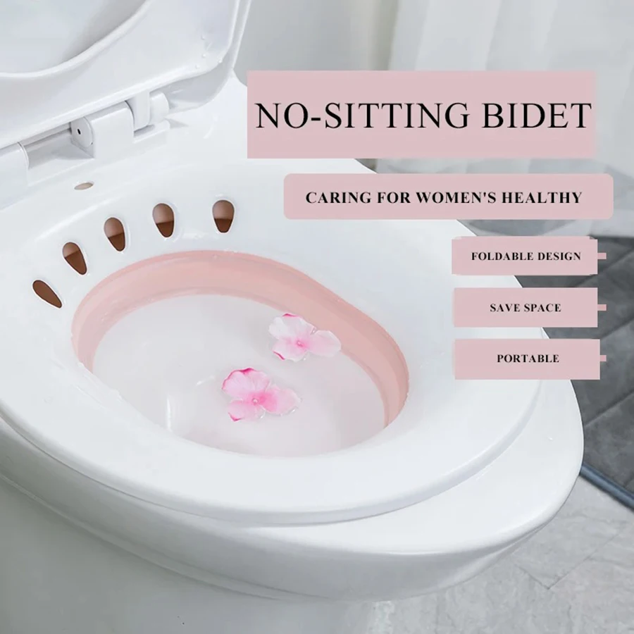 Portable Bidet for Pregnant Women and Elderly Postpartum Hemorrhoids Patients Seated Bidet Can Be Folded