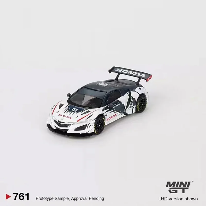 

Миниатюрная модель автомобиля NSX GT3 EVO AlphaTauri Yuki Tsunoda 2023, литье под давлением, спортивный автомобиль #761