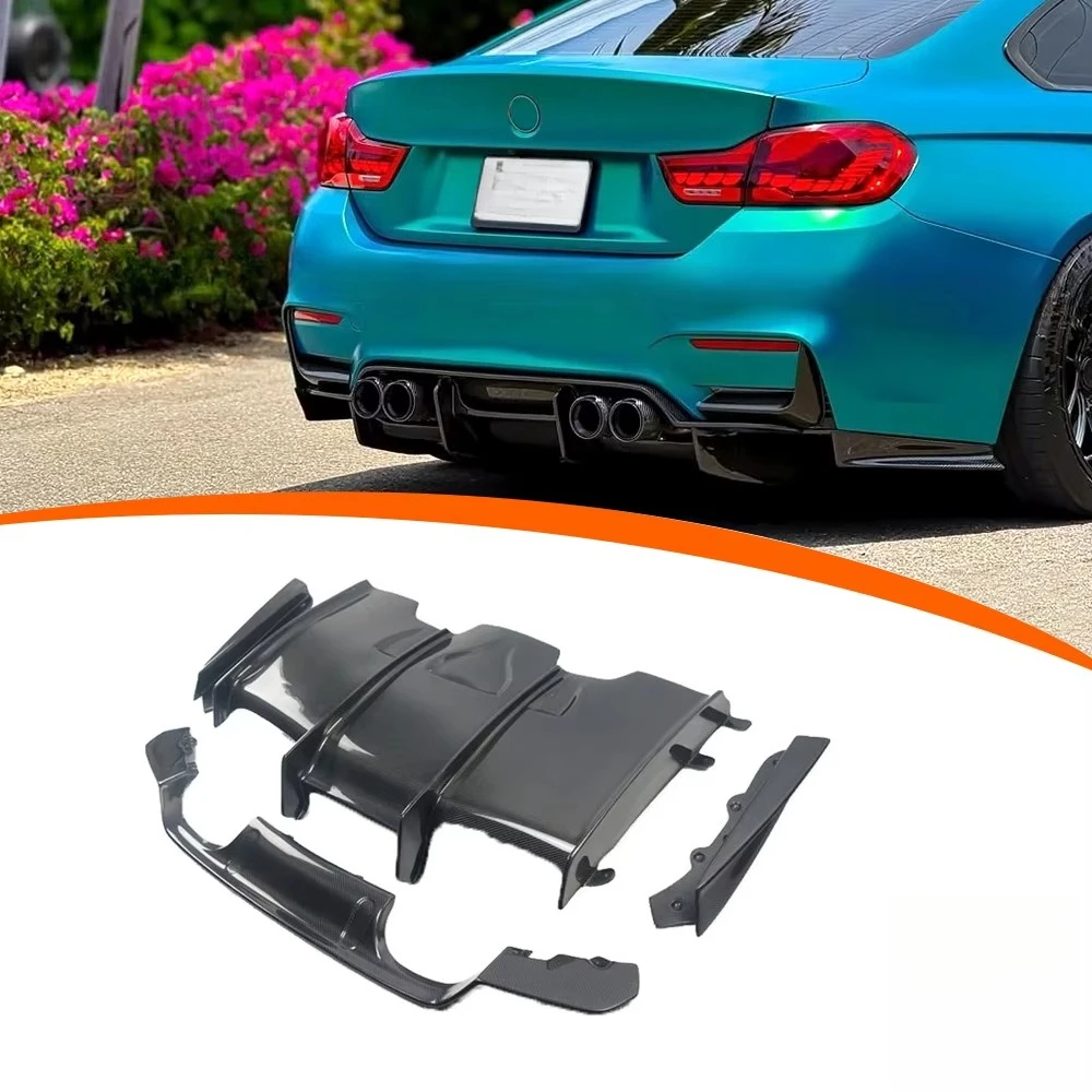

Диффузор заднего бампера в стиле PSM из карбона, комплект для тюнинга кузова, задний диффузор для BMW F80 F82 M3 M4
