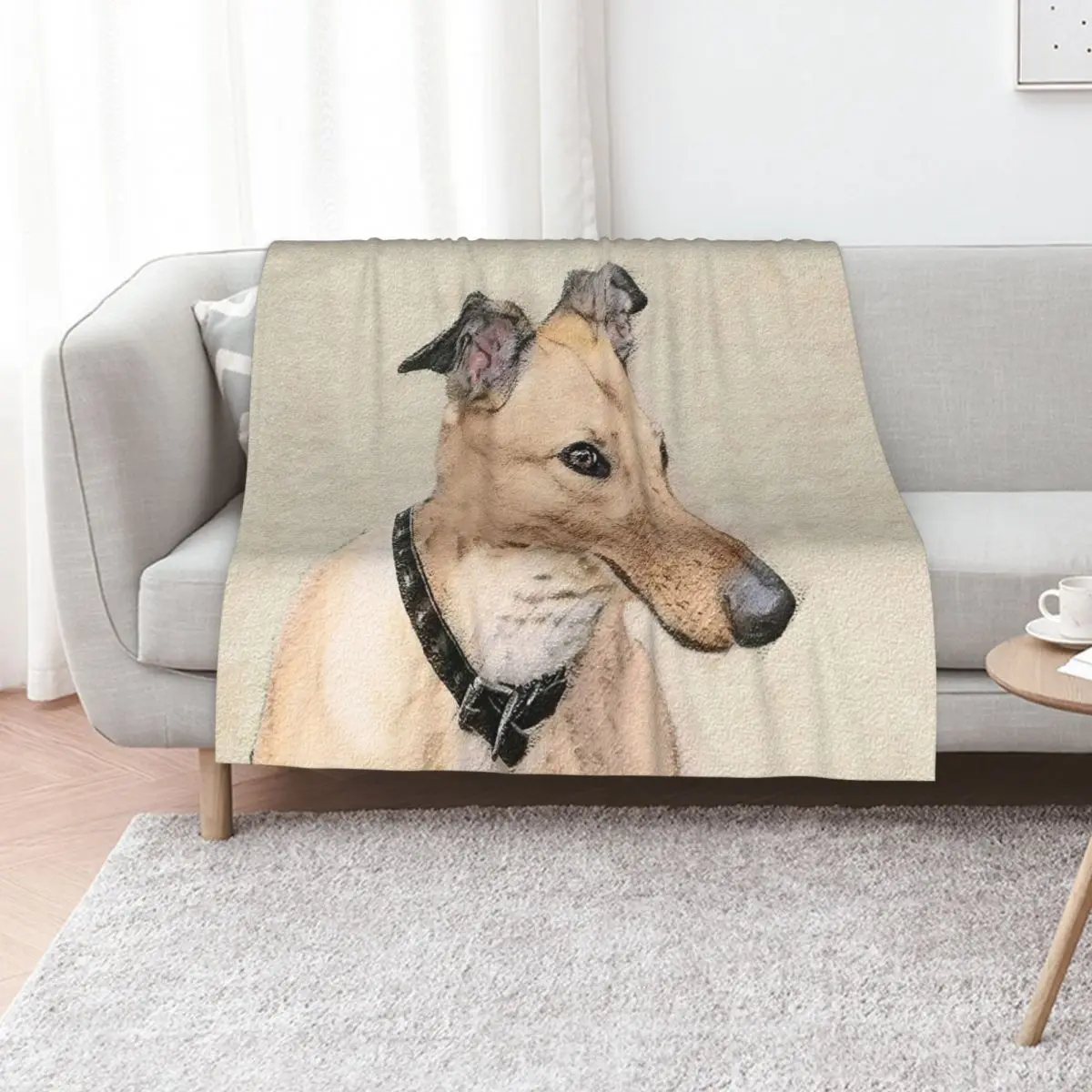Greyhound Throw Blanket Luxury Designer Plaid Fashion Sofas Flannel Fabric Bed covers Sofa Blankets